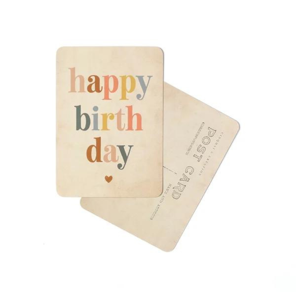 Carte Happy Birthday Multicolor - Cinqmai