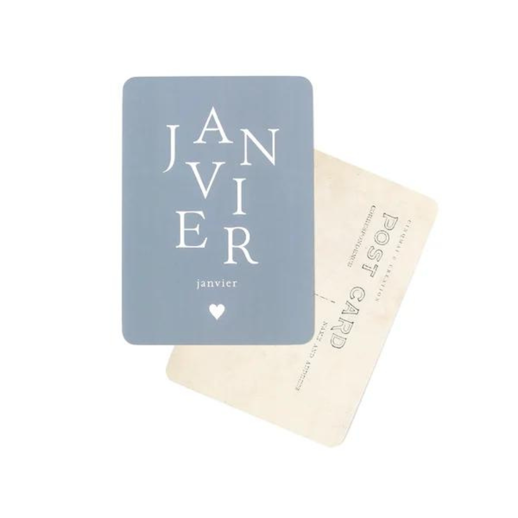 Carte Janvier - Cinqmai