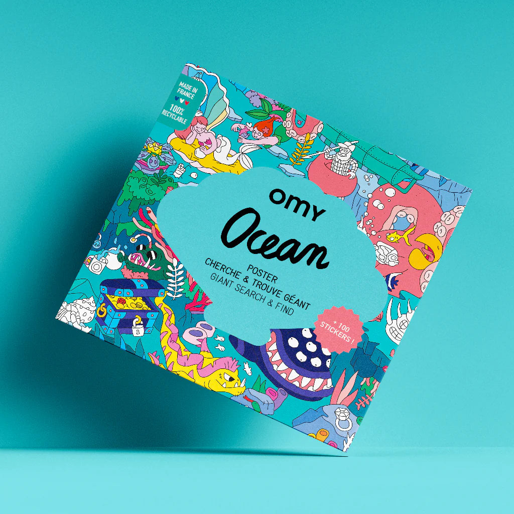 Poster Ocean Cherche & Trouve - Omy