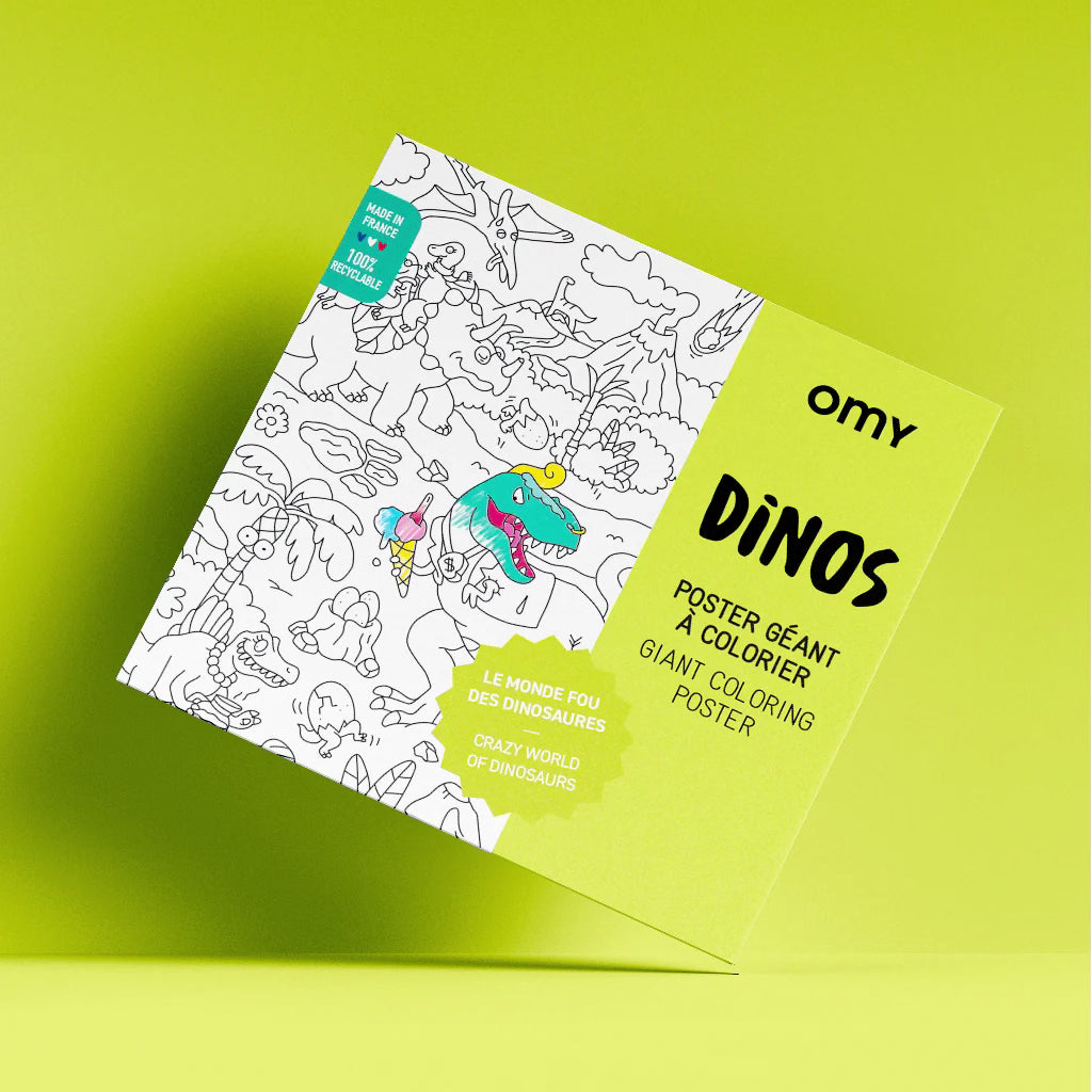 Poster Géant Dino à Colorier - Omy
