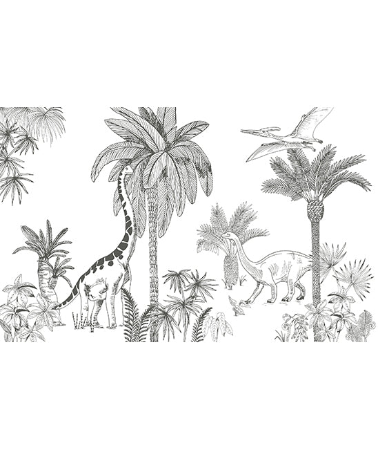 Papier Peint Panoramique Dinosaures