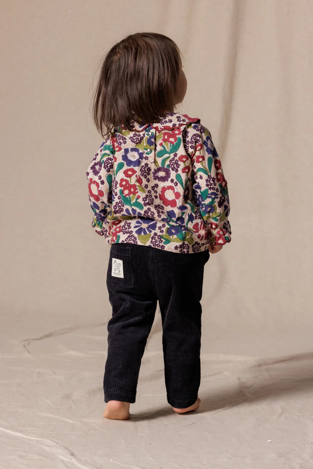 Pantalon Raja Velours Côtes Fines Coal - Apaches Collections