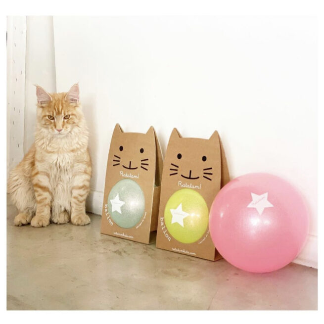 Ballon Summer Bleu Pailletté 15 cm - Ratatam