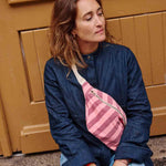 Photo de BANANA_STRIPES_BURGNUDY_FLAMINGO_1 par Les Biscottes