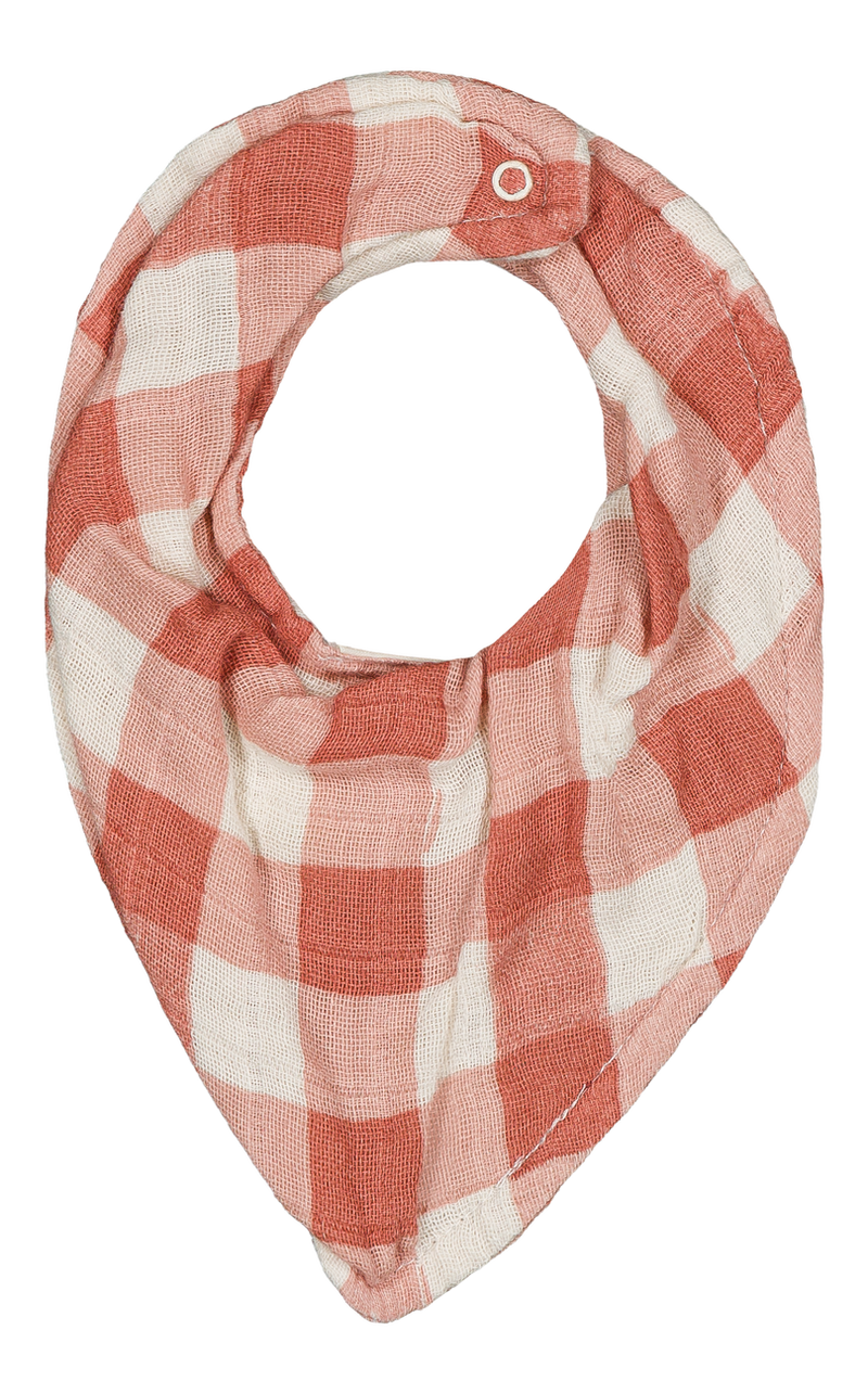 Bavoir Bandana Pink Gingham - Studio Bohème