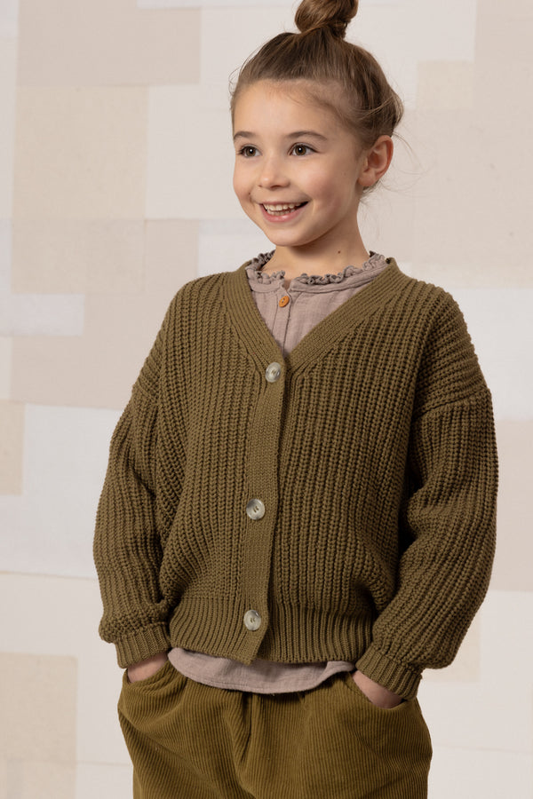 Cardigan Angelo Olive - Studio Bohème