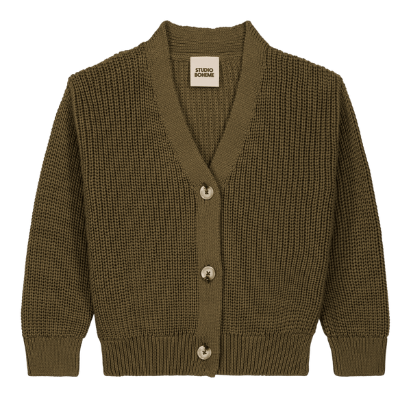 Cardigan Angelo Olive - Studio Bohème