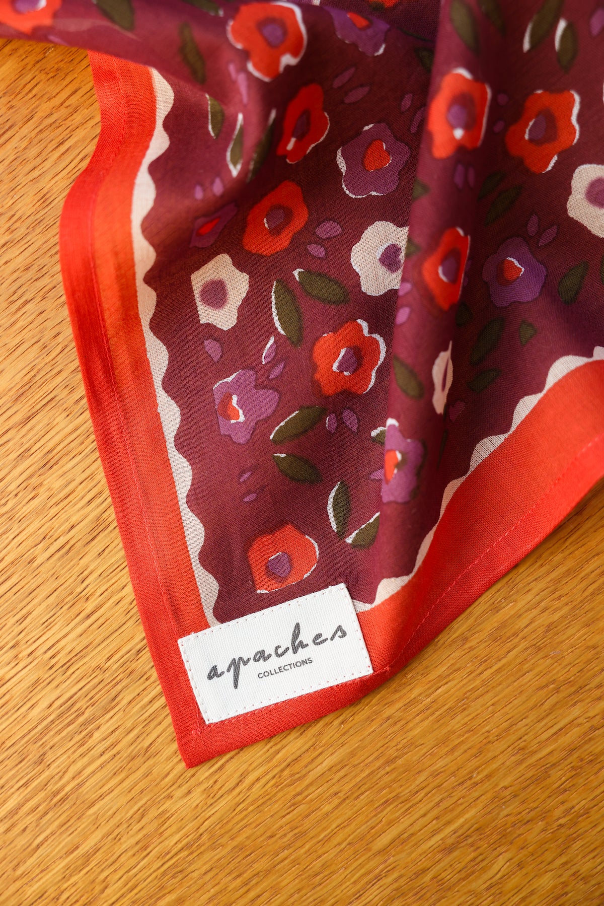 Foulard Dupitta Lison Cabernet - Apaches Collections