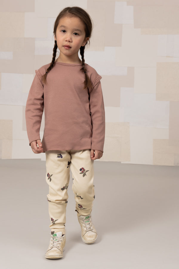 Legging Rom Pom Écru Blackberries - Studio Bohème