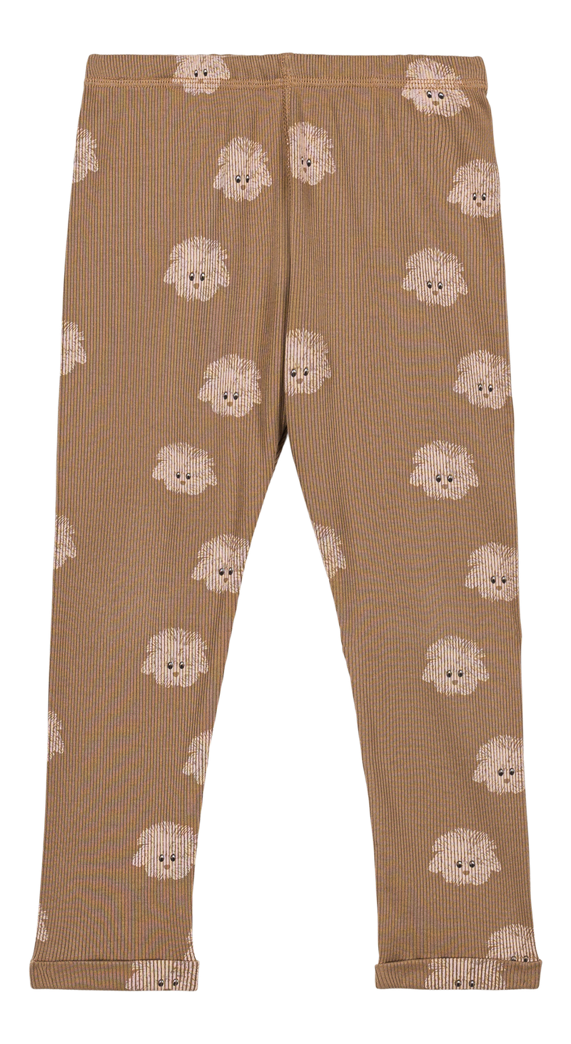 Legging Rom Pom Mocha Dogs - Studio Bohème