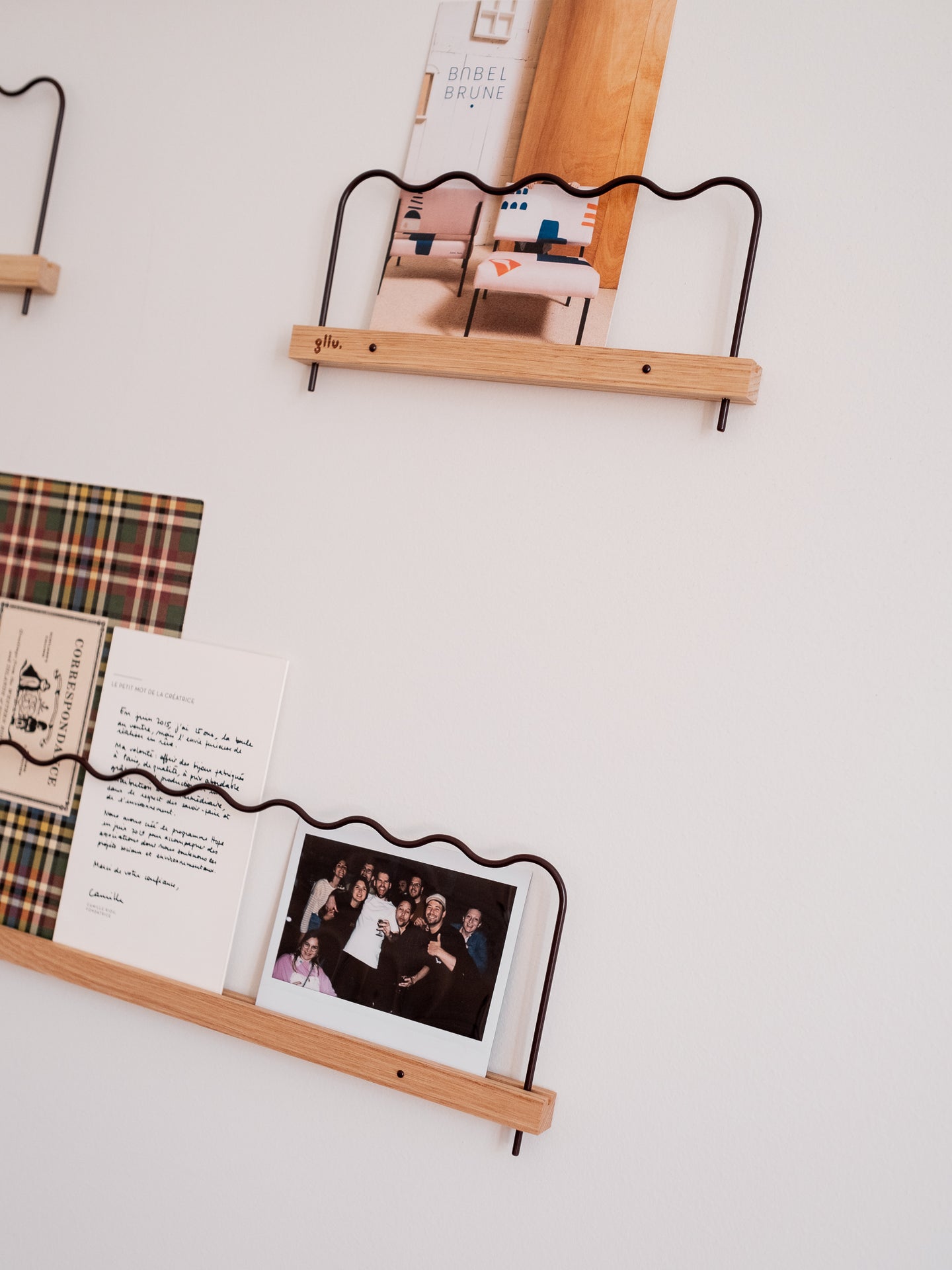 Super-Poses Onde Rouge Noir 2 Pièces 20 cm - Gllu