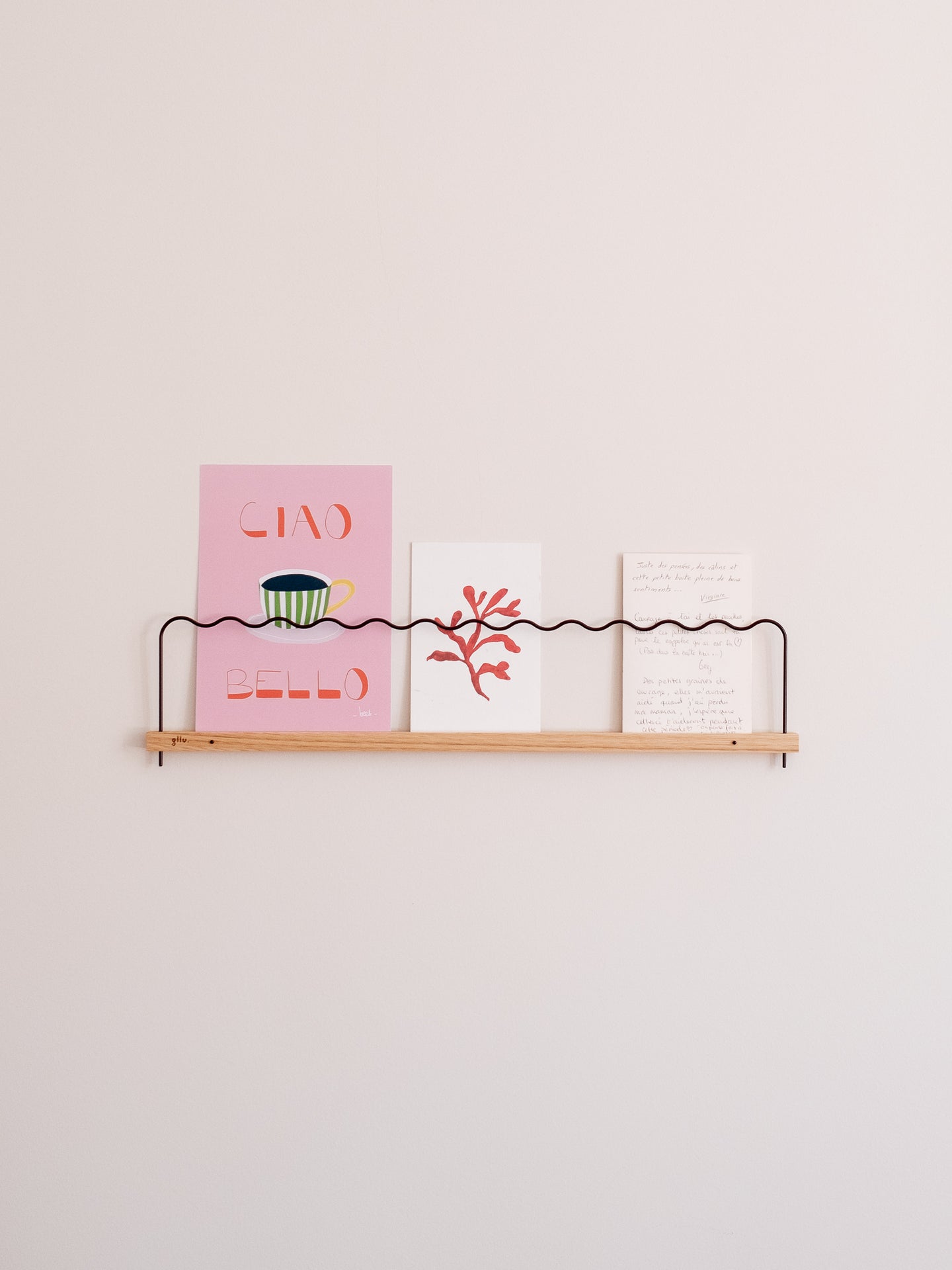 Super-Poses Onde Rouge Noir 50 cm - Gllu