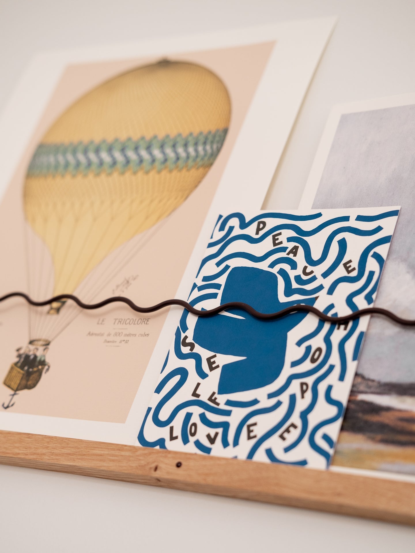 Super-Poses Onde Rouge Noir 50 cm - Gllu