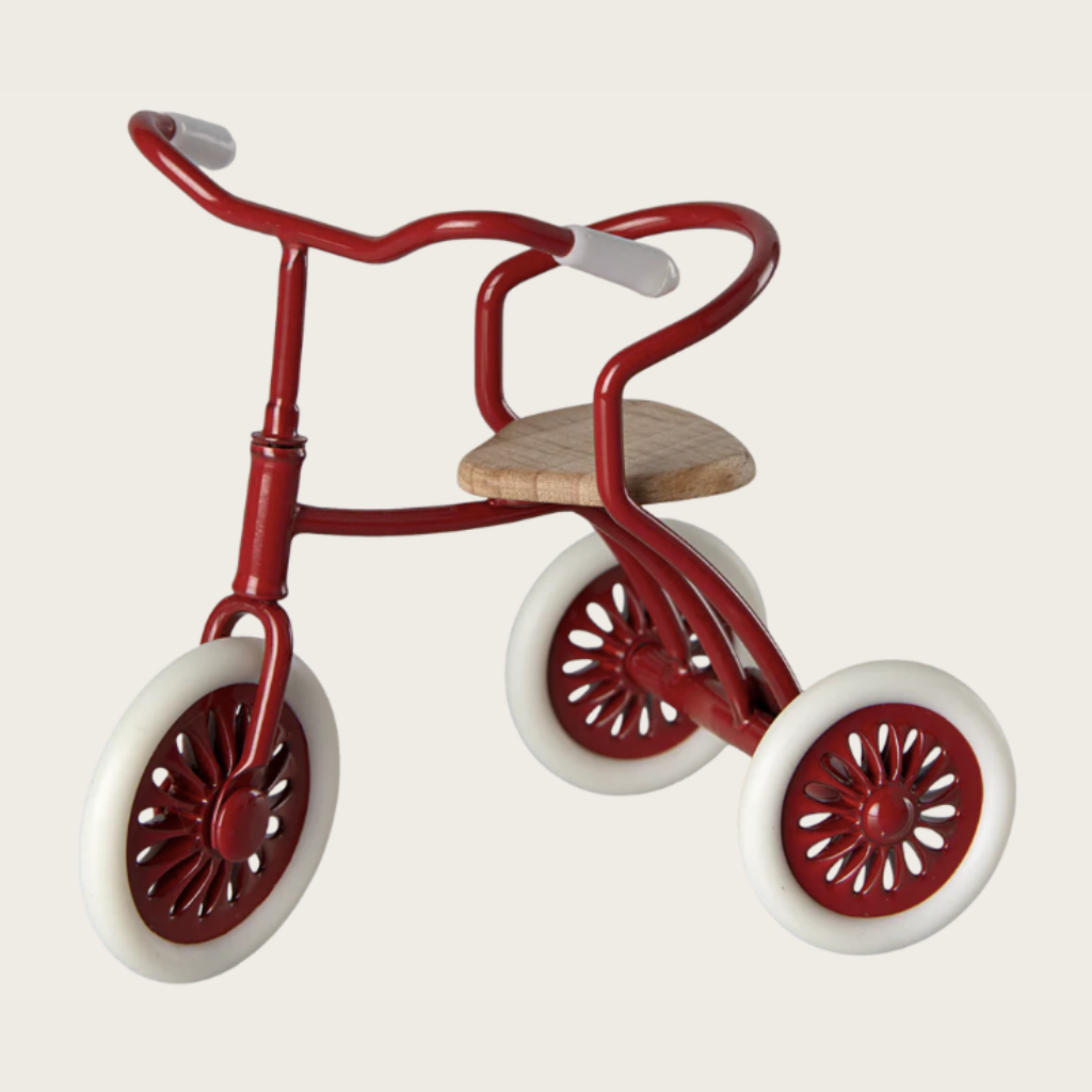 Tricycle Souris Rouge et Abri - Maileg