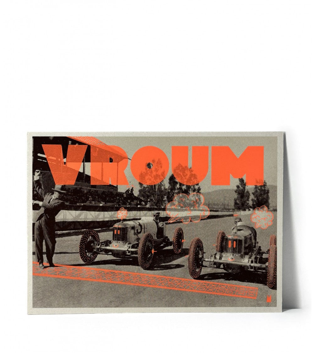 Affiche Vroum - Carte Kencre Kidz