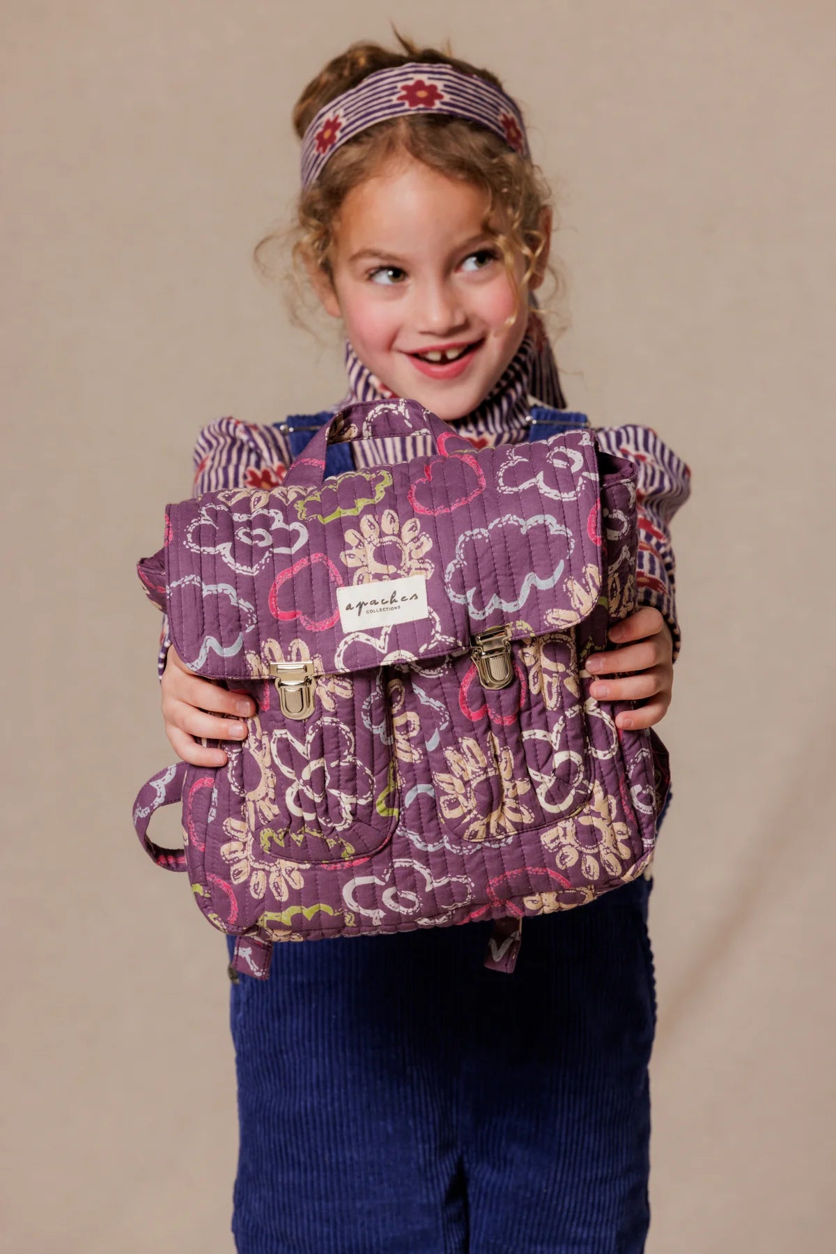 Sac à Dos Suji Ardoise Taffeta - Apaches Collections