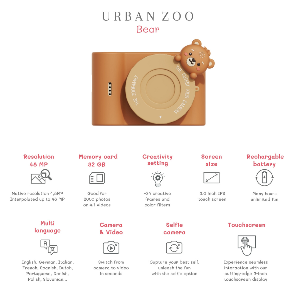 Appareil Photo Urban Ourson - The Zoofamily