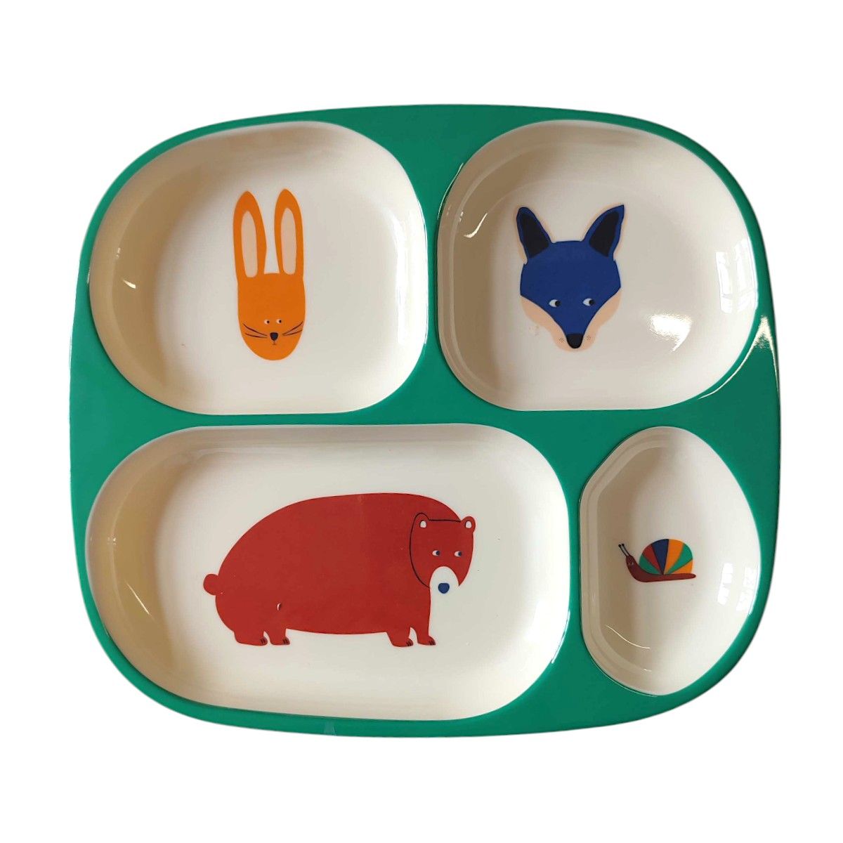 Assiette à Compartiments Animaux - Petit Toi