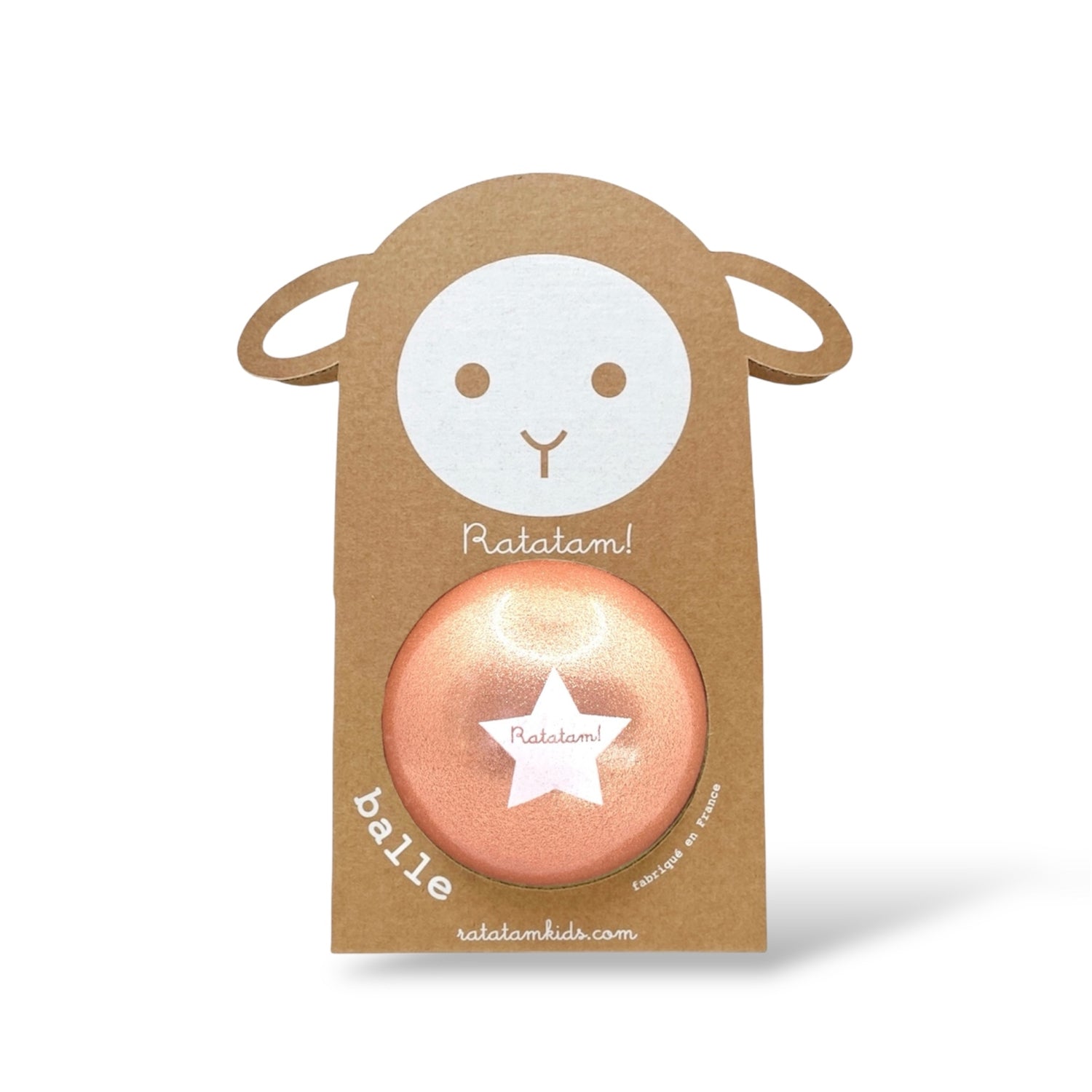 Ballon Mouton 10cm Cuivre - Ratatam