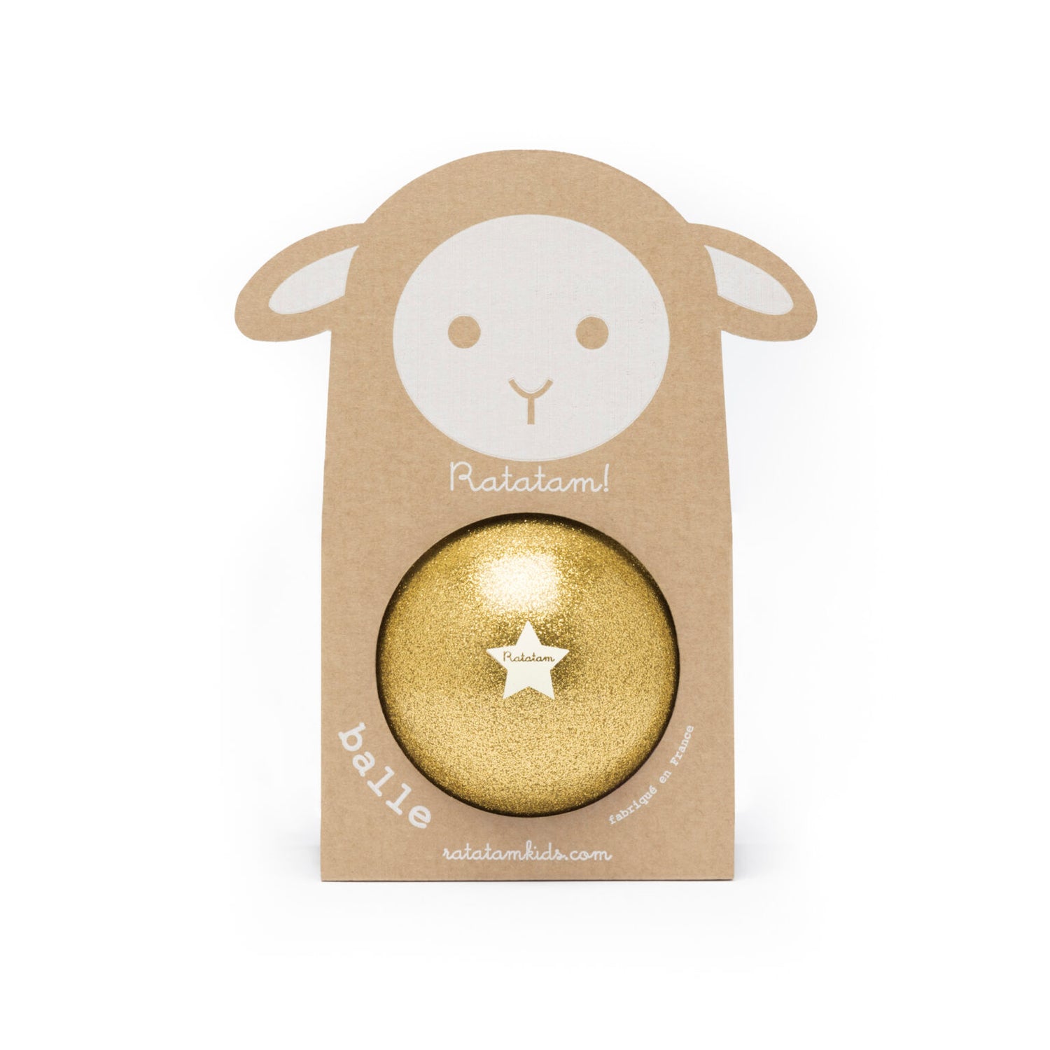 Ballon Mouton 10cm Doré - Ratatam