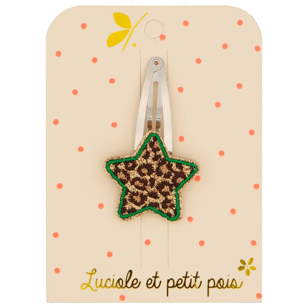 Photo de barrette a cheveux etoile leo luciole et petit pois 1 par Les Biscottes