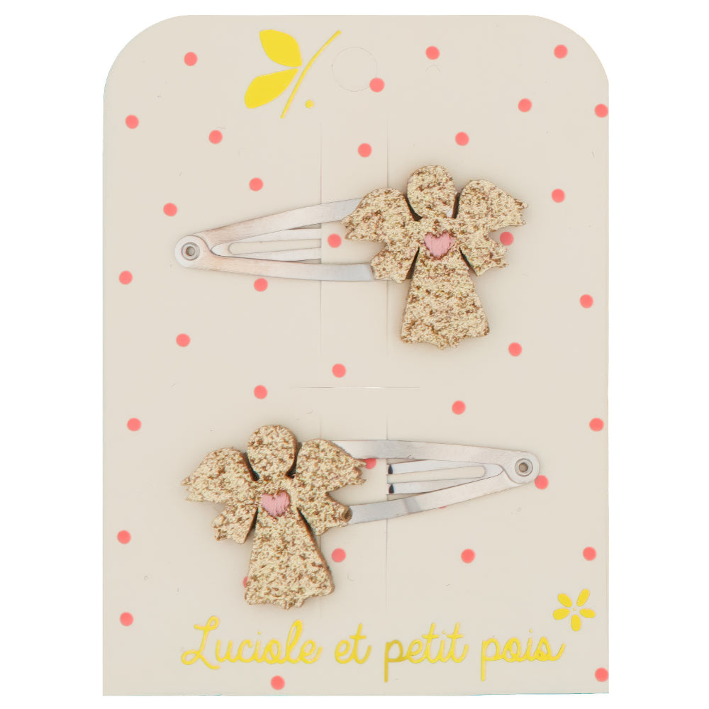 Barrettes Anges - Luciole et Petit Pois