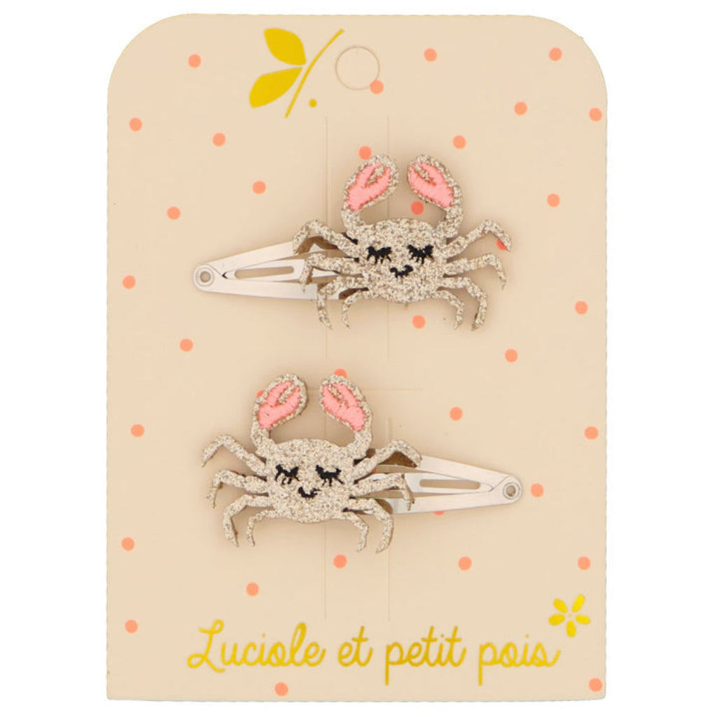Photo de barrettes crabes luciole et petit pois 1 par Les Biscottes