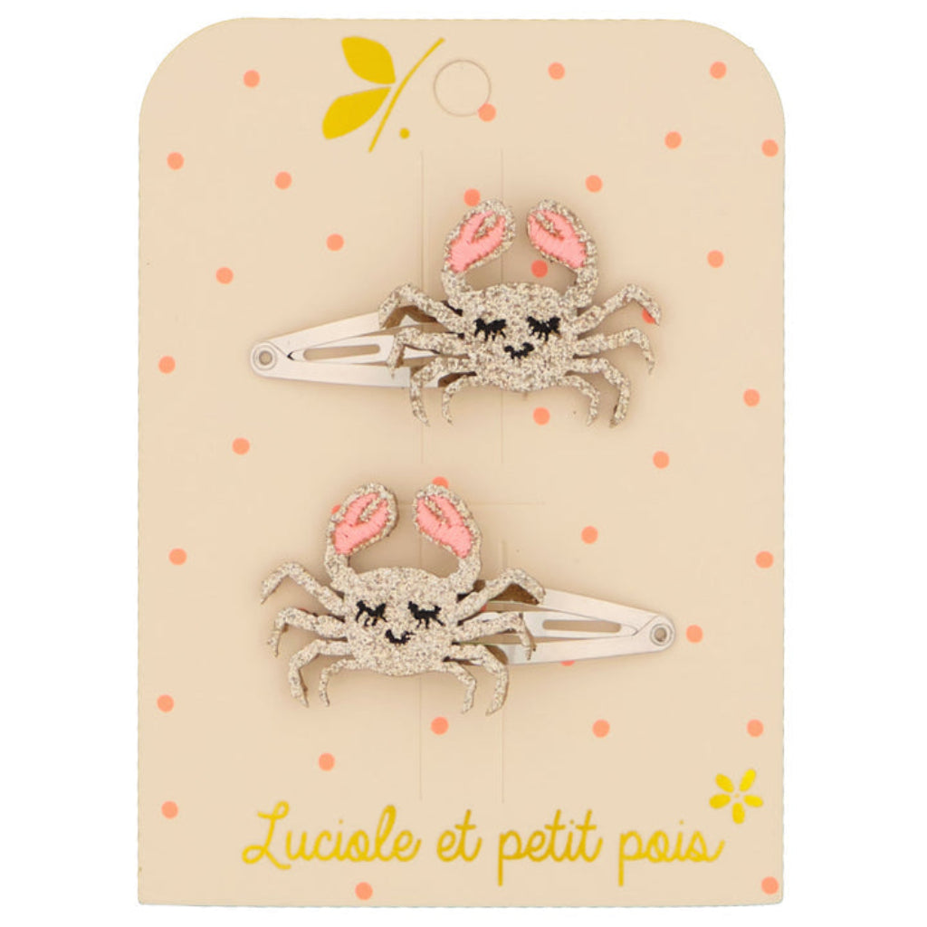 Barrettes Crabes - Luciole et Petit Pois