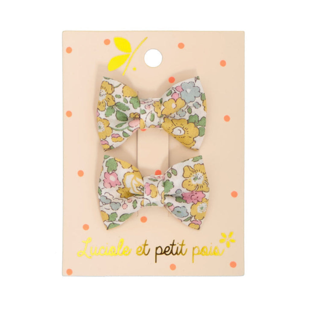 Barrettes Mini Papillon Lemon - Luciole et Petit Pois