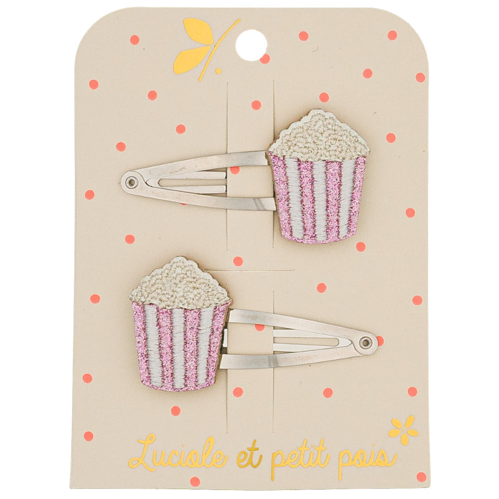 Barrettes Pop Corn - Luciole et Petit Pois
