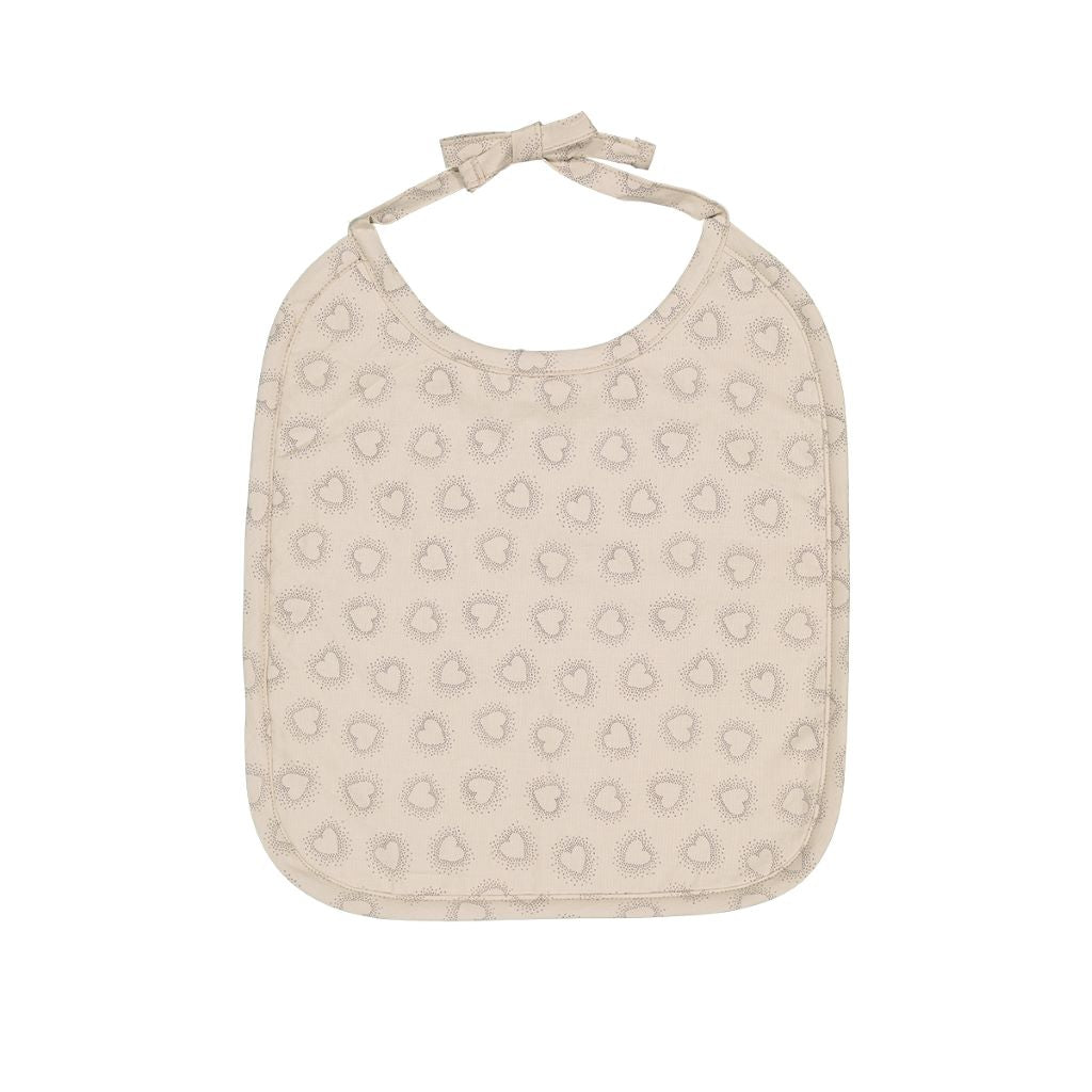 Photo de bavoir anna imprime dotted heart rose in april par Les Biscottes