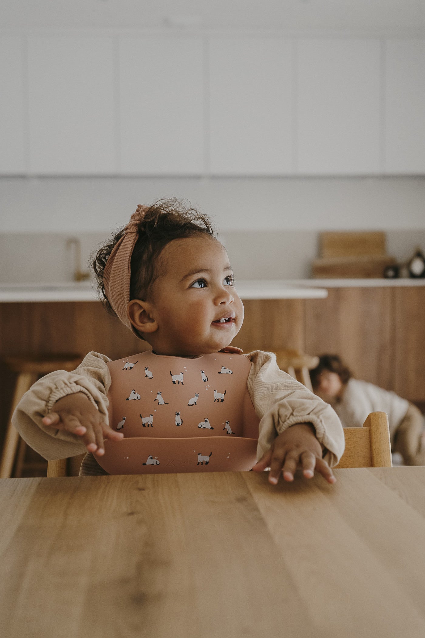 Bavoir Minouche Rose - Zakuw