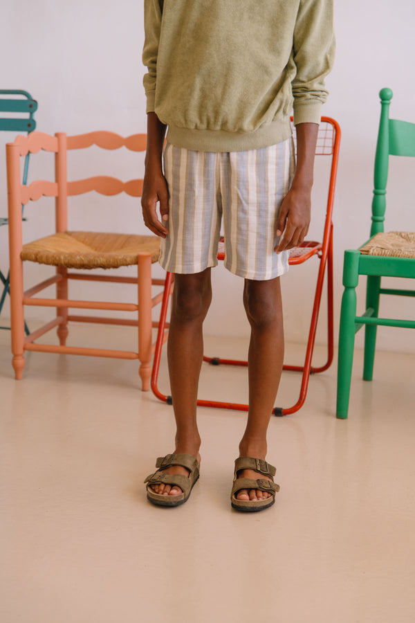 Bermuda Blue / Gold Stripes - Studio Bohème