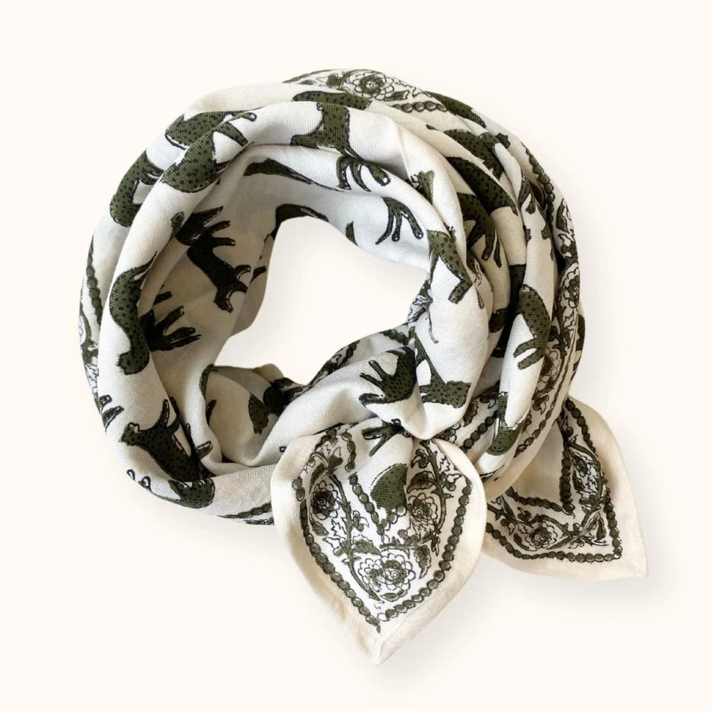 Foulard Latika Bengale Eucalyptus - Apaches Collections