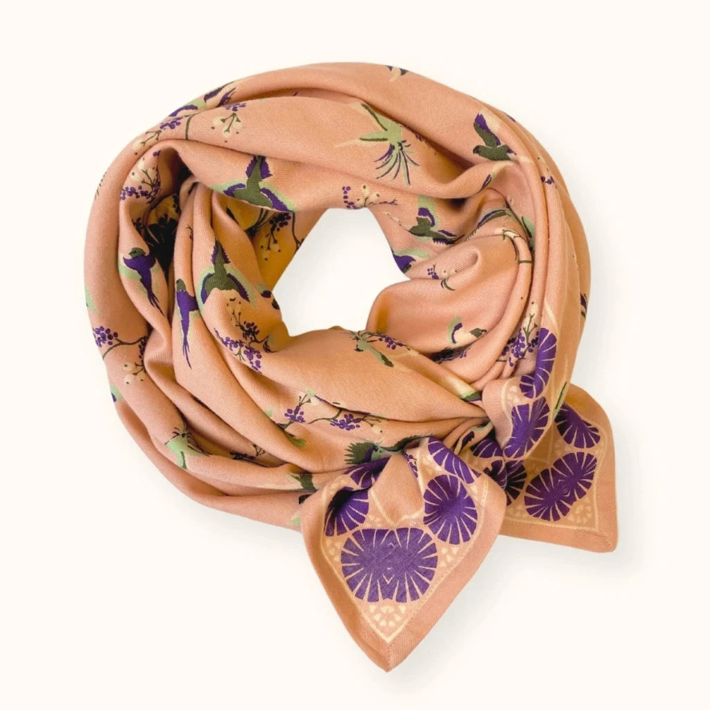 Foulard Latika Cerisier Blush - Apaches Collections