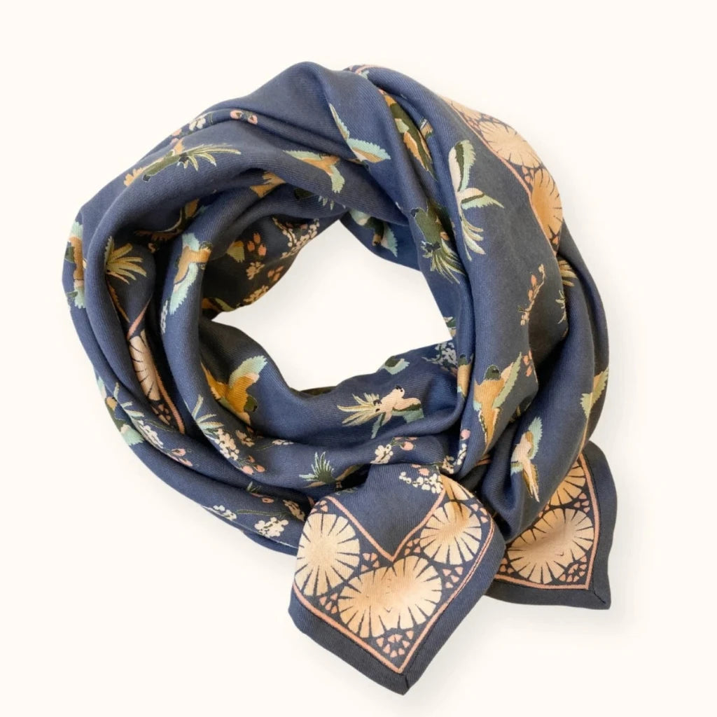 Foulard Latika Cerisier Orage - Apaches Collections