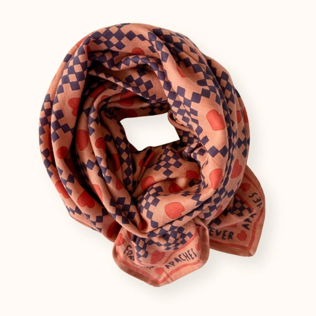 Foulard Latika Amor Rust - Apaches Collections