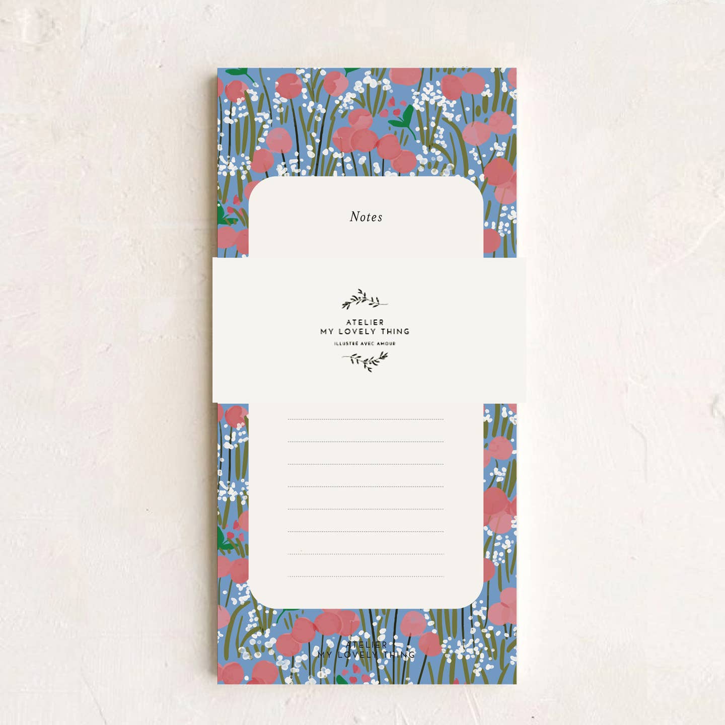 Bloc-Notes Coquelicot Rose - My Lovely Thing