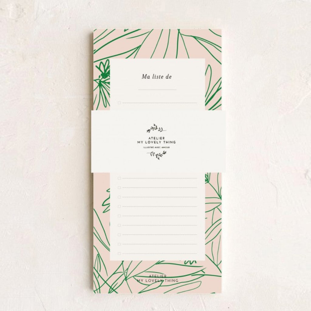 Photo de bloc notes feuillage my lovely thing 1 par Les Biscottes