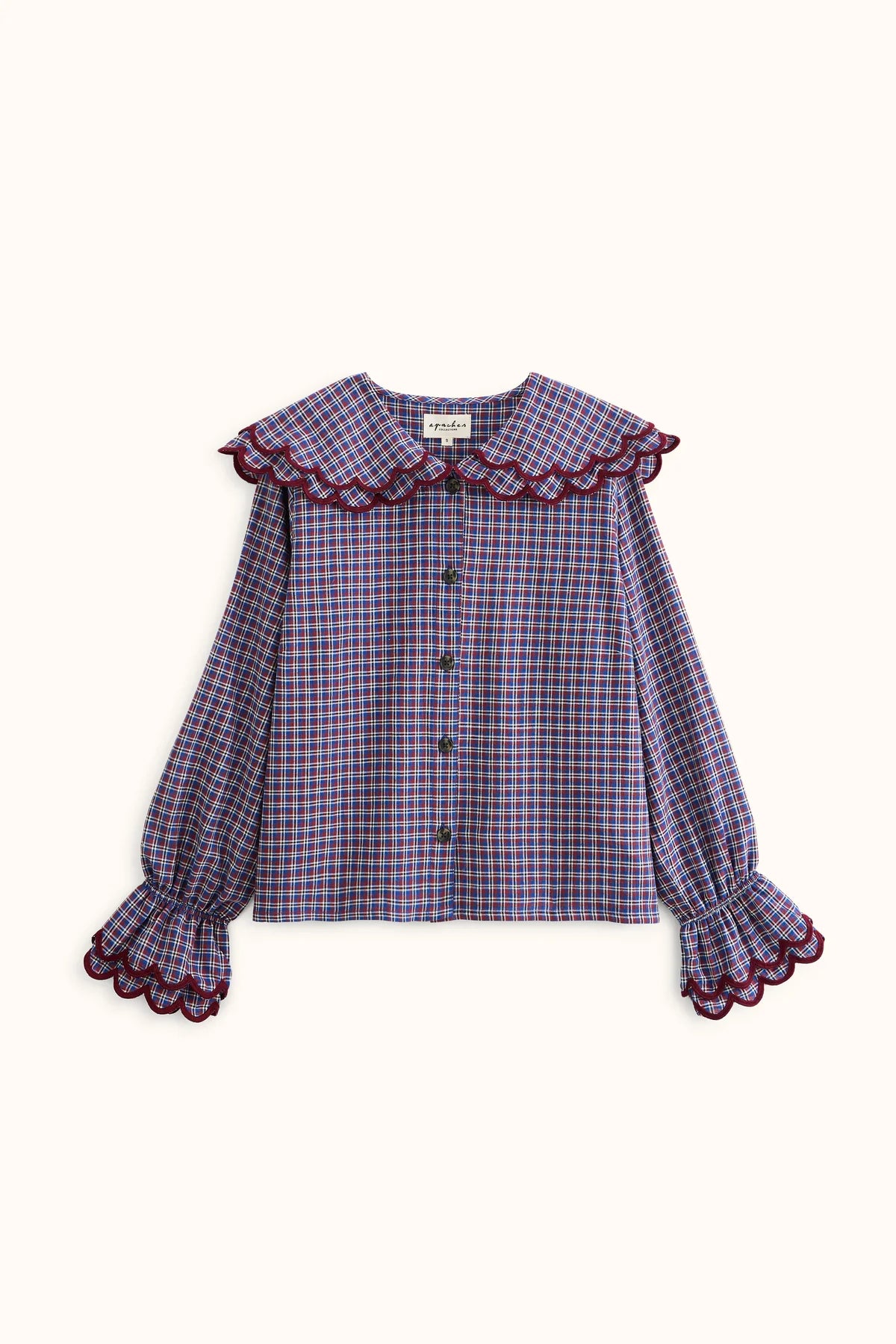 Blouse Bhallan Khadi Saphir - Apaches Collections