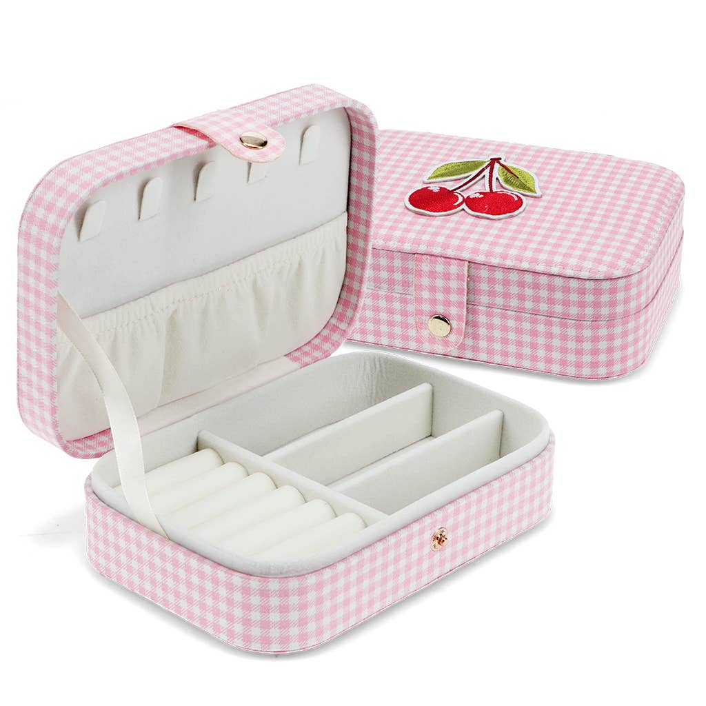 Boîte à Bijoux Vichy Cerise - Rex