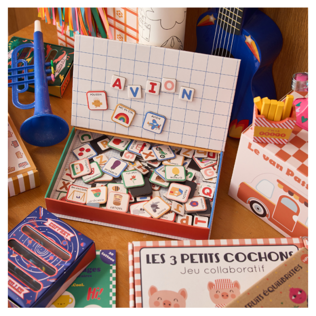 Boîte Alphabet Magnétique - Mercredi