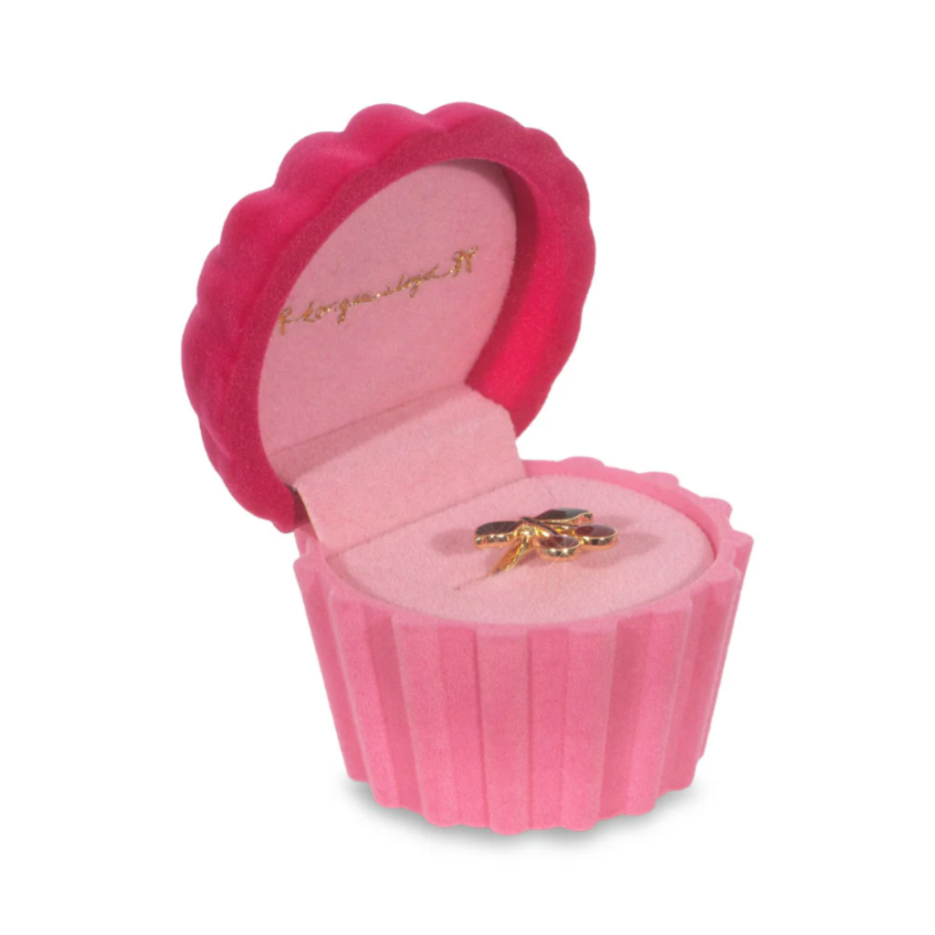 Bague Cerise  Boîte Cupcake - Konges Slojd