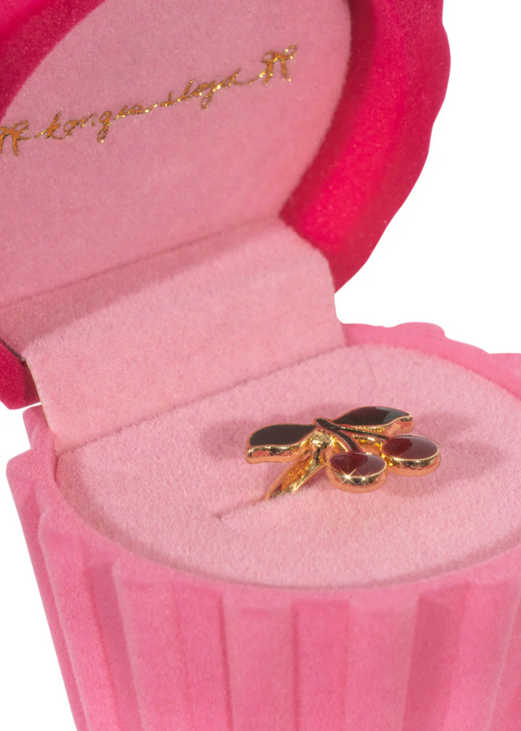 Bague Cerise  Boîte Cupcake - Konges Slojd