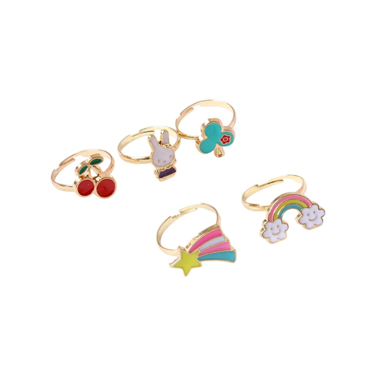 Boîte Fleur 5 Bagues - Mercredi