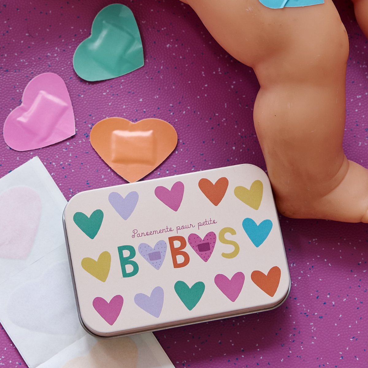 Boite à Pansements Cœurs - Petit Toi