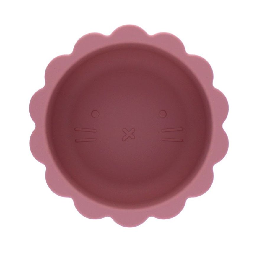 Bol Lion Silicone Rose - Petit Toi