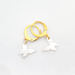 Photo de boucles d oreilles celeste papillon litchi par Les Biscottes