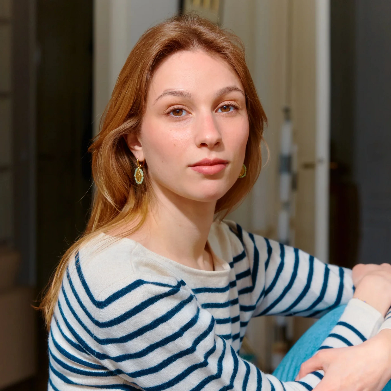 Photo de boucles d oreilles santa maria vert d eau palas 2 par Les Biscottes