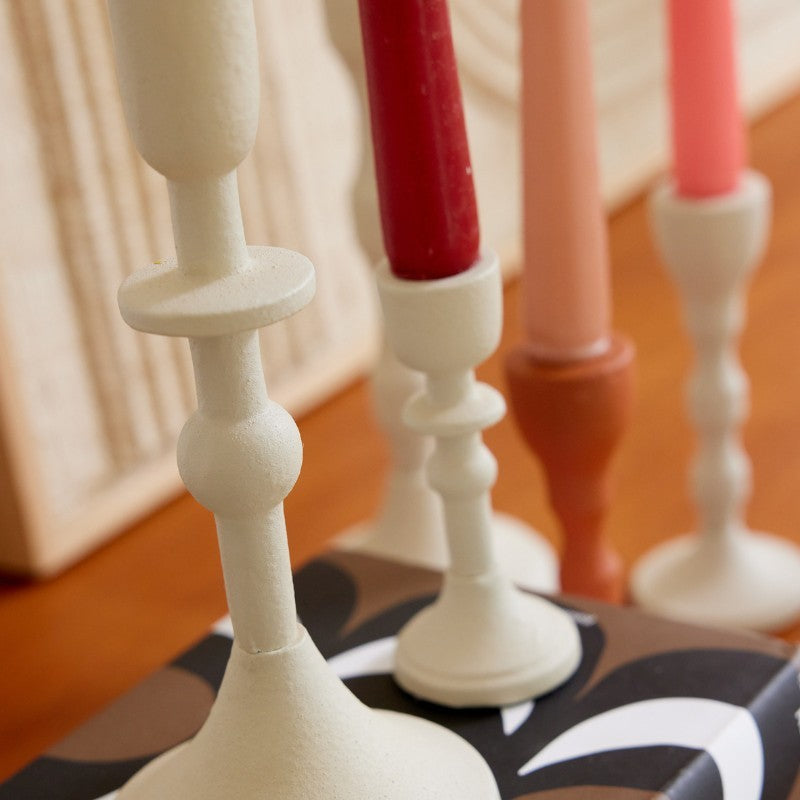 Bougeoir Solar 11cm Ecru - Bonheur du Jour